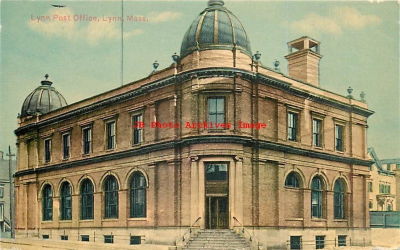 5 Postcards, Lynn, Massachusetts, Post Office Views