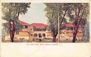 Old Ladies Home Denver Colorado 1905c postcard