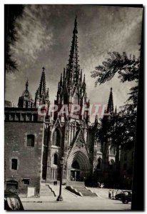 Old Postcard Barcelona La Catedral