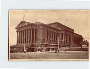 Postcard St. Georges Hall Liverpool England