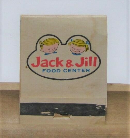 Jack & Jill Food Center Vintage Matchbook Cover 