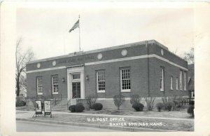 RPPC Postcard US Post Office, Baxter Springs KS Cherokee County Unposted