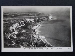 Kent Aerial View FOLKESTONE & DOVER The Warren - Old RP Postcard by Skyphotos