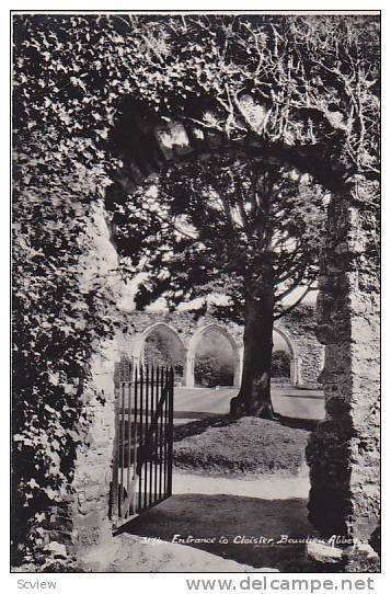 RP; Entrance to Cloister, Beaulieu Abbey, Hampshire, England, United Kingdom,...