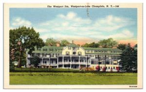 The Westport Inn, Westpost-on-Lake Champlain, NY Postcard