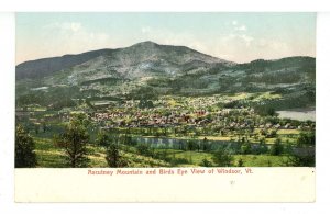 VT - Windsor. Bird's Eye View & Ascutney Mountain ca 1905