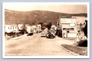JH1/ Rockwood Tennessee Postcard RPPC c1940s Fritts Coffee Shop Autos 81
