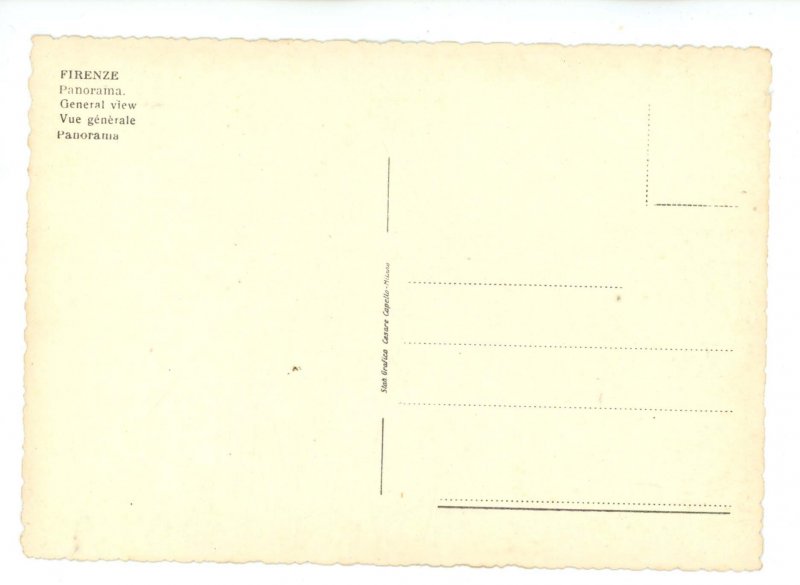 Italy - Florence (Firenze). Panoramic View (continental size)