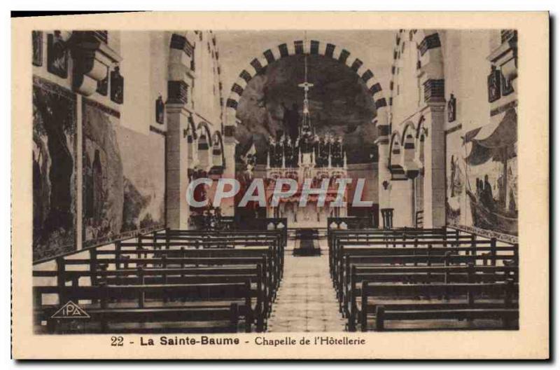 Old Postcard La Sainte Baume Chapel From I & # 39Hotellerie