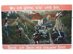 Vintage Antique Military Postcard German Army on the Move 1910
