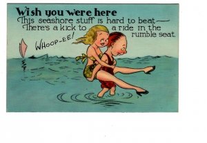 Man Carrying Woman, Vintage Bathing Suits, Whoopee, Wish You Were Here