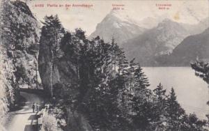 Switzerland Partie an der Axenstrasse 1910
