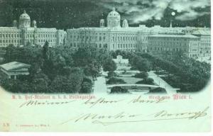 LP138   Gruss Aus Wien old postcard  Volksgarten