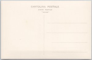 Alassio Italy Street Scene Vicolo Black & White Rajar RPPC Postcard H75