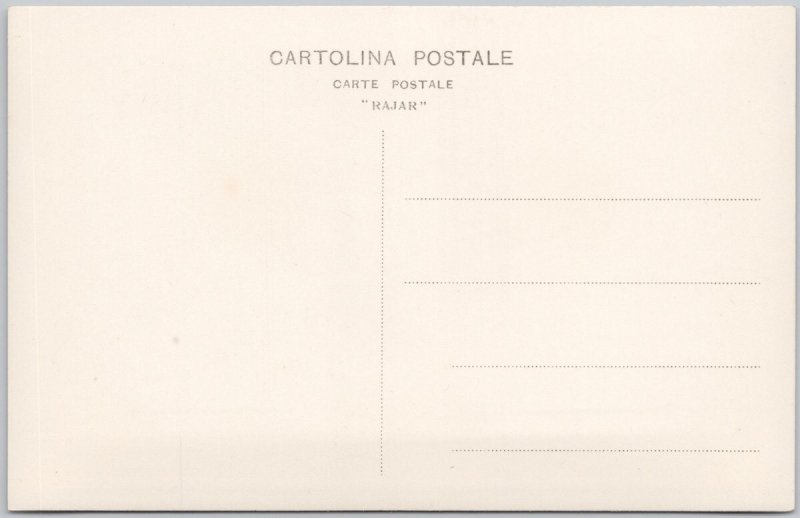 Alassio Italy Street Scene Vicolo Black & White Rajar RPPC Postcard H75