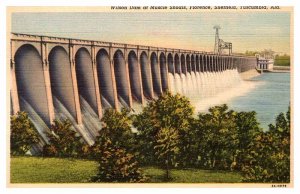 Postcard DAM SCENE Muscle Shoals Alabama AL AQ8080