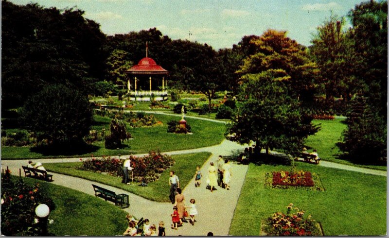 Vtg Halifax Public Gardens Nova Scotia Canada Postcard