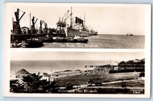 Gqeberha South Africa Postcard Port Elizabeth Multiview c1930's RPPC Photo