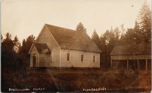 Presbyterian Church Plantagenet ON Ontario Unused Real Photo Postcard F47