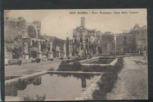 Italy Postcard - Roma - Foro Romano; Casa Delle Vestali     RS12621