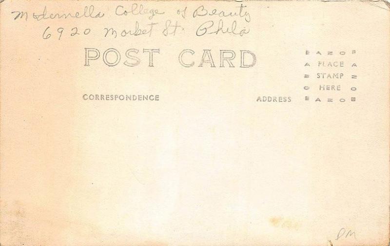 Philadelphia PA Modernella College of Beauty Culture Hair Dressing (2) Postcards 