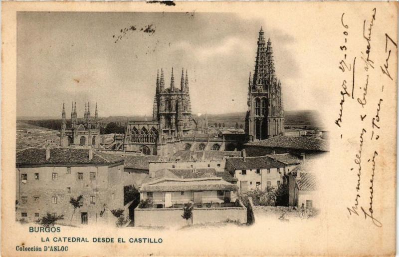 CPA BURGOS La Catedral desde el Castillo SPAIN (674344)