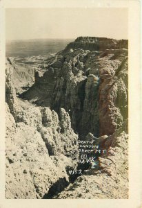 Postcard RPPC Wyoming Death Canyon sheep mountain 23-10790