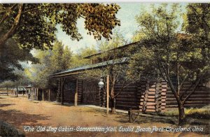 Cleveland Ohio Euclid Beach Old Log Cabin Vintage Postcard AA17851