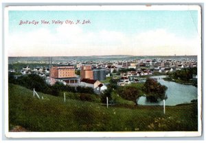 Valley City North Dakota ND Postcard Bird's Eye View Residence Section c1920's