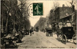 CPA PARIS 18e - Avenue de Clichy (73722)