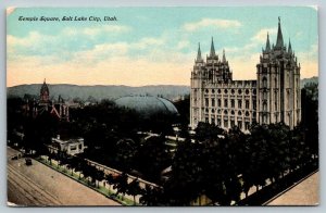 Temple Square  Salt Lake City  Utah  Postcard