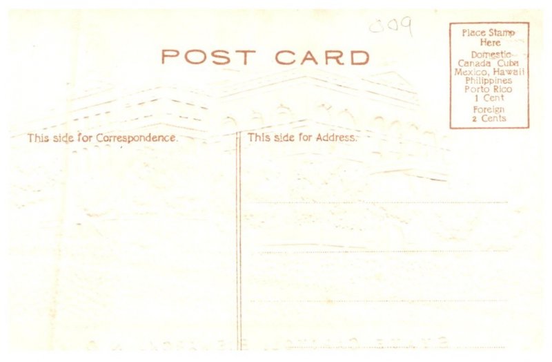 North Dakota  Bismarck , State Capitol , Gold Embossed