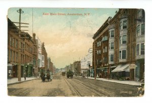 NY - Amsterdam. East Main Street ca 1907  (wear)