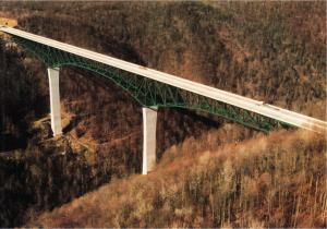 Raleigh County WV Glade Creek Bridge on Interstate 64 Postcard