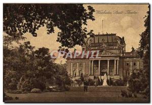 Old Postcard Wiesbaden Theater