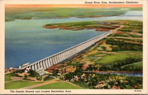 Postcard OK - Grand River Dam - Northeastern Oklahoma