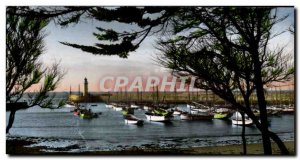 Old Postcard Ile Oleron La Cotiniere The Yacht Harbor