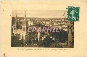 Postcard Vichy Old Church and Saint Louis Generale for Vichy making Astoria P...