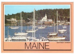 Our Lady Queen Of Peace Catholic Church, Boothbay Harbor, Maine, Chrome Postcard