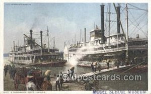 Mississippi River, USA Steamboat, Ship Unused close to perfect corners