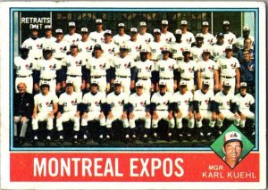 1976 Topps Baseball Card Montreal Expos Karl Kuehl Manager sk13419