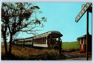 Strasburg Pennsylvania Postcard Rail Road Cannonball Express Cherry Hill c1960