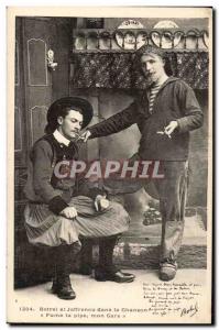 Botrel and Jaffrenou in Al song Smoke your pipe my Guy Old Postcard Britain