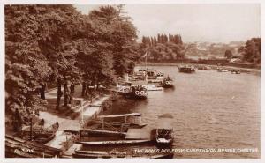 BR93907 the river dee from suspension bridge chester real photo   uk