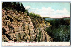 1909 Scene Along White River Eureka Springs AR, Corn Creek KY Antique Postcard