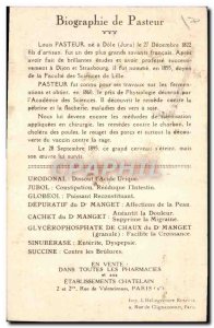 Old Postcard Centennial Urodonal Pasteur Strasbourg 1923