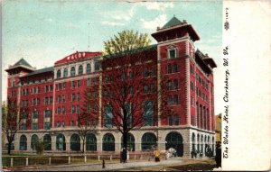 Postcard The Waldo Hotel in Clarksburg, West Virginia