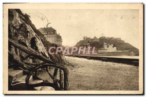 Old Postcard Granville The casino seen from the cliffs & # 39escalier