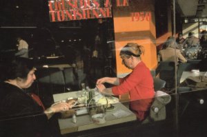 French Fast Food Cafe Restaurant in 1950s Award Photo Postcard