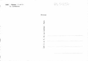 BR54897 La cathedrale Rennes france